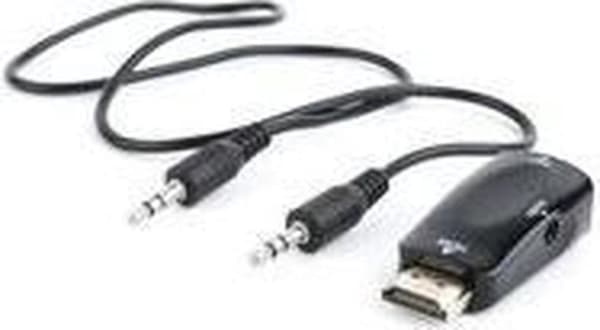 CablExpert A-HDMI-VGA-02 - Adapterkontakt HDMI - VGA, med ljud