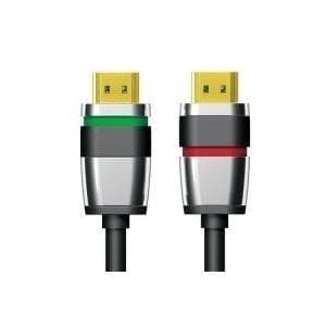 Purelink Ultimate ULS1000 - HDMI med Ethernet-kabel - HDMI (M) til HDMI (M) - 10,0m - tredobbelt isolering - sort - rund, 4K-understøttelse (ULS1000-1