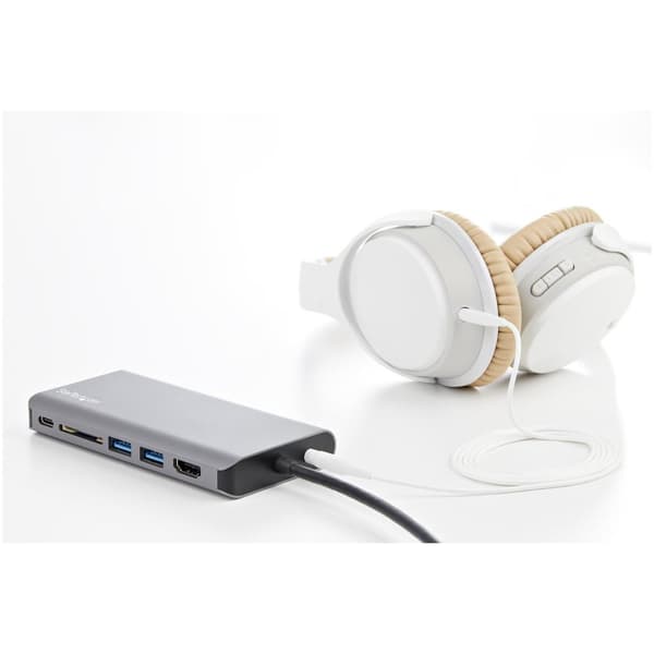 StarTech.com USB C Multiport Adapter - USB-C Mini Travel Dock med 4K HDMI eller 1080p VGA - 100W PD, 3x USB, SD, GbE, Audio - Laptop/Tablet - Dockings