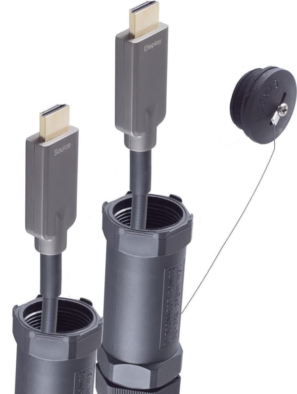 shiverpeaks BASIC-S--HDMI forbindelseskabel-optisk HDMI skridsikkert pansret kabel 4K 30.0m - kabel - digitalt/skærm/video HDMI-kabel (BS30-04485)
