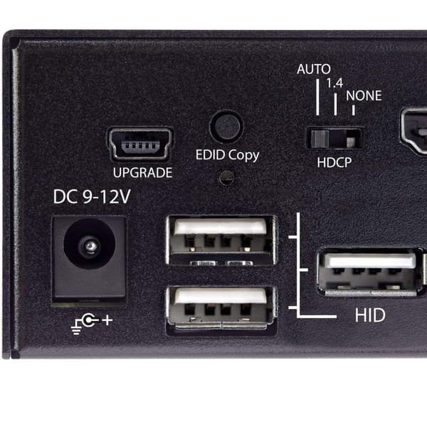 StarTech.com 2-portars HDMI KVM-switch - Single Monitor 4K 60Hz Ultra HD HDR - HDMI 2.0 KVM-switch med 2-portars USB 3.0-hubb (5 Gbps) och 4x USB 2.0