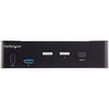 Miniatyrbild 2 av 6: StarTech.com 2-portars HDMI KVM-switch - Single Monitor 4K 60Hz Ultra HD HDR - HDMI 2.0 KVM-switch med 2-portars USB 3.0-hubb (5 Gbps) och 4x USB 2.0
