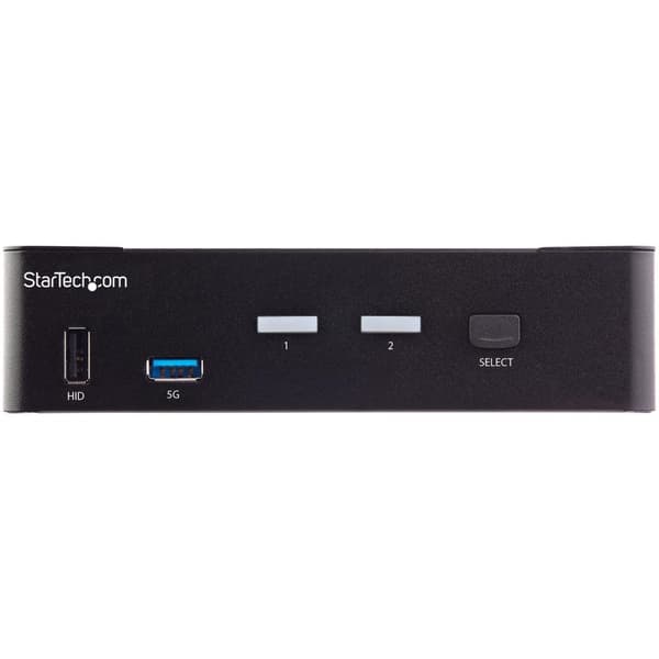 StarTech.com 2-portars HDMI KVM-switch - Single Monitor 4K 60Hz Ultra HD HDR - HDMI 2.0 KVM-switch med 2-portars USB 3.0-hubb (5 Gbps) och 4x USB 2.0