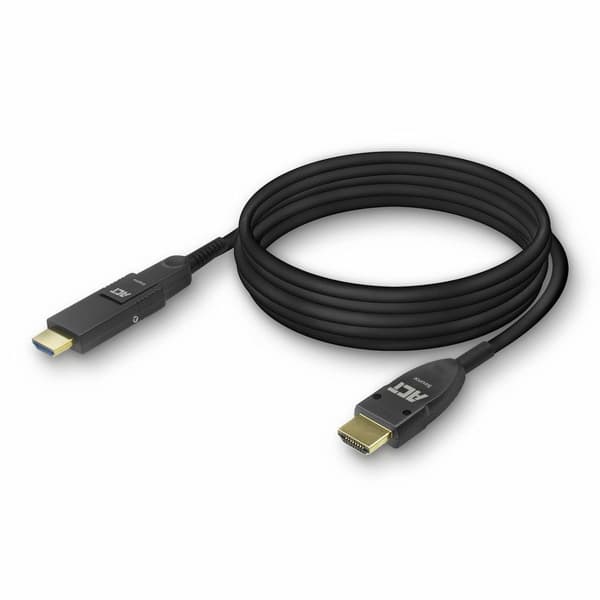 ACT HDMI fiberoptisk kabel med aftageligt stik – 4K@60Hz – Aktivt optisk kabel (AOC) – HDMI-kabel 25 meter – AK4103