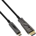 Miniatyrbild 1 av 4: InLine® USB Display AOC-kabel, USB Type-C hane till HDMI hane, 15m