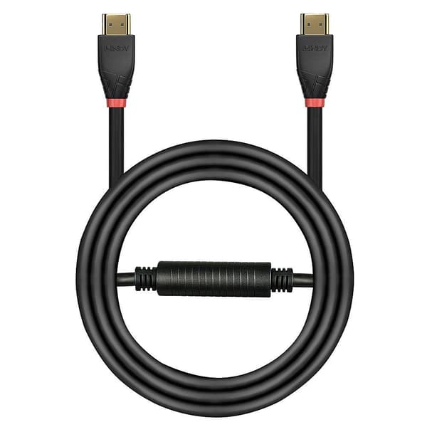 LINDY 41074 Active 25m HDMI 18G kabel svart