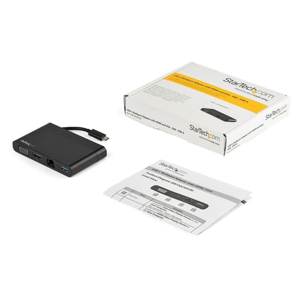 StarTech.com USB-C Multiport 4-i-1-adapter med HDMI och VGA 1x USB-A