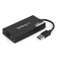 Miniatyrbillede 1 af 8: StarTech.com USB3.0 til 4K HDMI ekstern multiskærm videografikadapter - Ekstern videoadapter - DisplayLink DL-5500 - SuperSpeed USB3.0 - HDMI - Sort (