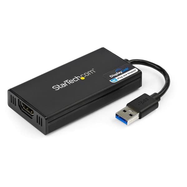 StarTech.com USB3.0 til 4K HDMI ekstern multiskærm videografikadapter - Ekstern videoadapter - DisplayLink DL-5500 - SuperSpeed USB3.0 - HDMI - Sort ( Sort