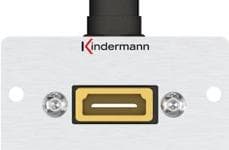 Kindermann Konnect 50 alu - Modulär frontplatta snap-in - HDMI Gjuten aluminium