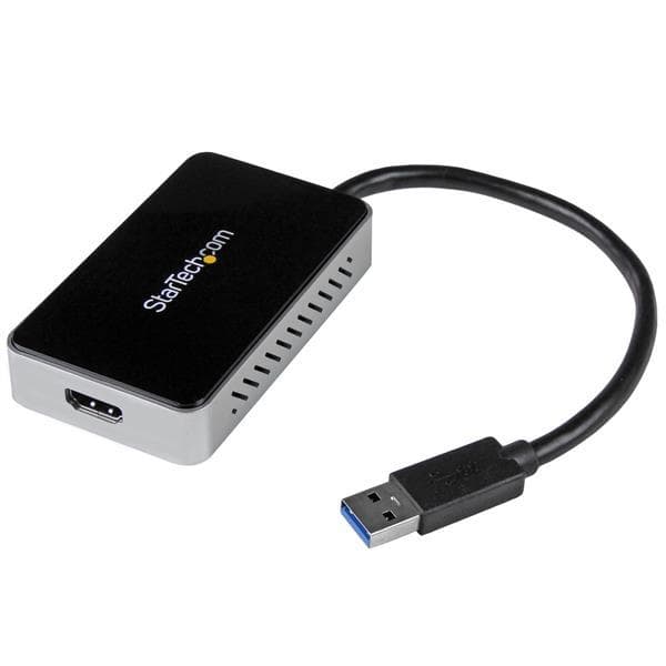 StarTech.com USB3.0 til HDMI eksternt videokortadapter med 1-ports USB-hub - Ekstern videoadapter - T5-302 - 16MB DDR2 - SuperSpeed USB3.0 - HDMI - So