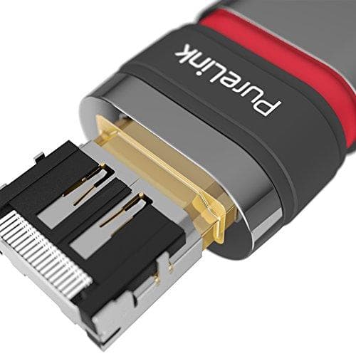 Purelink Ultimate ULS1000 - HDMI Ethernet-kaapelilla - HDMI (M) - HDMI (M) - 7,5 m - kolminkertainen eristys - musta - pyöreä, 4K-tuki (ULS1000-075)