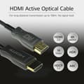 Miniatyrbillede 3 af 6: ACT HDMI Glasfiber kabel med spoler – 4K@60Hz - Active Optical Cable (AOC) – 18Gbps – HDMI-kabel 20 meter – AK3932