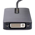 Miniatyrbillede 4 af 6: StarTech.com USB C-videoadapter - USB-C til HDMI DVI VGA-adapter - op til 4K 60Hz - Aluminium - Multiport-skærmadapter - Thunderbolt 3 & 4-kompatibel