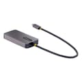 Miniatyrbillede 2 af 6: StarTech.com USB C-videoadapter - USB-C til HDMI DVI VGA-adapter - op til 4K 60Hz - Aluminium - Multiport-skærmadapter - Thunderbolt 3 & 4-kompatibel