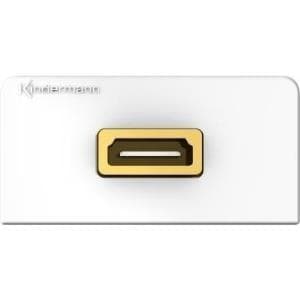 Kindermann 7456000561 HDMI Grå - Hvidt stik (7456000561) Grå, Hvid
