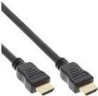 INLINE High Speed Premium - HDMI med Ethernet-kabel - HDMI (M) til HDMI (M) - 20 m - Tredobbelt isolering - Sort - Støbt, 4K-understøttelse, 2160p-und
