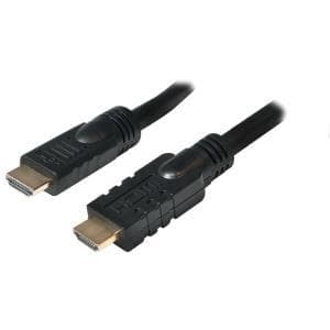 Logilink Active HDMI High Speed-kabel - HDMI med Ethernet-kabel - HDMI (S) til HDMI (S) - 15 m - Sort - aktiv, formet, 4K-understøttelse (CHA0015)