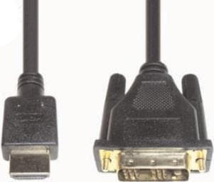 e+p HDMI 3 2m HDMI DVI-D svart videokabeladapter (HDMI 3)