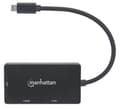Pikkukuva 5 / 5: Manhattan 152983 USB-C 3-in-1 Moniporttinen A/V-muunnin USB Type-C Uros DVI, HDMI tai VGA Naaras 4K@30Hz HDMI Portti 1080p VGA- ja DVI-portit musta