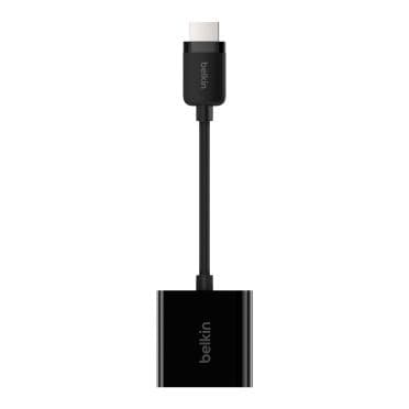 Belkin - HDMI-adapter - HDMI / VGA - HDMI (M) till HD-15 (VGA) (V) - 25 cm - svart - avståndsskruvar