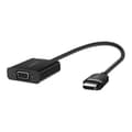 Miniatyrbild 2 av 5: Belkin - HDMI-adapter - HDMI / VGA - HDMI (M) till HD-15 (VGA) (V) - 25 cm - svart - avståndsskruvar