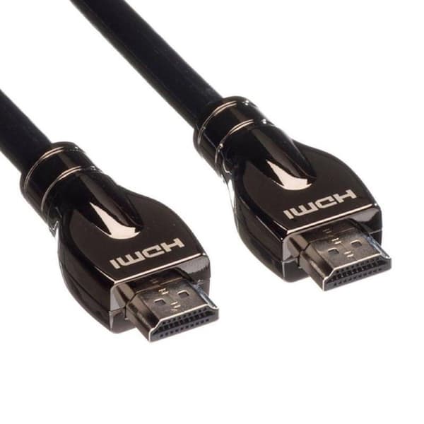 Roline HDMI-kabel version 2.0a (4K 60Hz HDR) - 15 meter - Sort - Premium