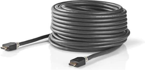Højhastigheds HDMI™-kabel med Ethernet | HDMI™-stik | HDMI™-stik | 4K@60Hz | 18 Gbps | 10,0 m | runde | PVC | Antracit | vindueskasse