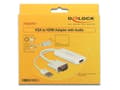 Miniatyrbild 3 av 6: DeLOCK Premium VGA + USB (ljud/ström) till HDMI-adapter med CEC/vit - 0,25 meter