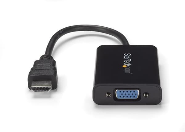 StarTech.com HDMI til VGA videokonverter / konverter med lyd - HD til VGA adapter 1080p - Videokonverter - Sort (HD2VGAA2)