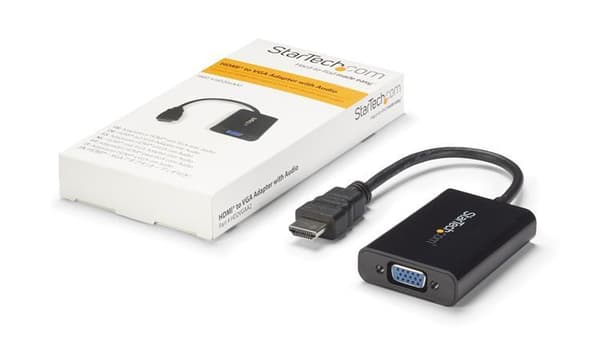 StarTech.com HDMI til VGA videokonverter / konverter med lyd - HD til VGA adapter 1080p - Videokonverter - Sort (HD2VGAA2)