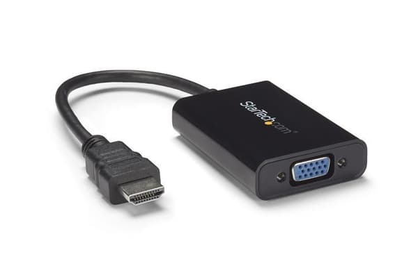 StarTech.com HDMI til VGA videokonverter / konverter med lyd - HD til VGA adapter 1080p - Videokonverter - Sort (HD2VGAA2)