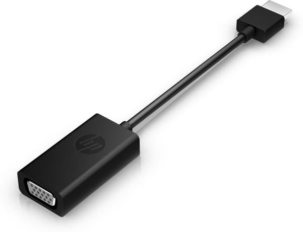 HP HDMI till VGA-skärmadapter - videoanslutning - HDMI / VGA - HD-15 (W) till HDMI (M) - 17,3 cm
