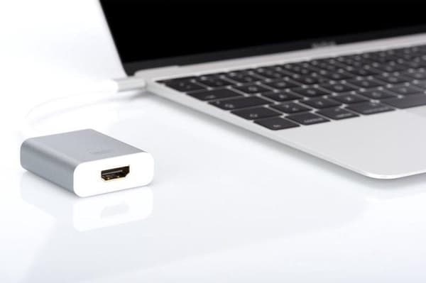 Digitus DA-70836 videokabeladapter 0,2 m USB Type-C HDMI Silver