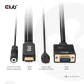 Miniatyrbild 7 av 8: Club 3D - Adapterkabel - HDMI, Micro USB Typ B (endast ström) hane till HD-15 (VGA), Stereo minijack - 2m - 1080p stöd