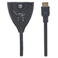 Miniatyrbild 4 av 6: Manhattan 2-ports HDMI-switch (HDMI 1.3, 2 portar, integrerad kabel, 1080p) svart 207416