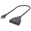 Miniatyrbild 5 av 6: Manhattan 2-ports HDMI-switch (HDMI 1.3, 2 portar, integrerad kabel, 1080p) svart 207416