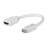 Wentronic Mini DVI M - HDMI F - SB - Mini DVI - HDMI - Hane/hona - Vit - Blisterförpackning (61745)