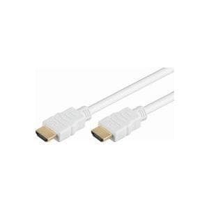 MicroConnect High Speed HDMI med Ethernet - HDMI med Ethernet-kabel - HDMI (M) till HDMI (M) - 3 m - vit