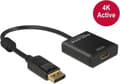 Miniatyrbild 2 av 5: DeLOCK Premium DisplayPort 1.2 till HDMI 1.4 Active Adapter (4K 30 Hz) / Svart - 0,20 meter