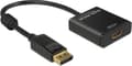 Miniatyrbild 1 av 5: DeLOCK Premium DisplayPort 1.2 till HDMI 1.4 Active Adapter (4K 30 Hz) / Svart - 0,20 meter