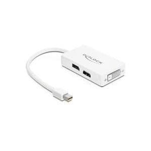 DeLOCK - Video-/äänisovitin - DisplayPort / HDMI / DVI - Mini-DisplayPort (M) - DVI-I, HDMI, 19-nastainen, DisplayPort (W) - 24 cm - (DisplayPort 1.1a