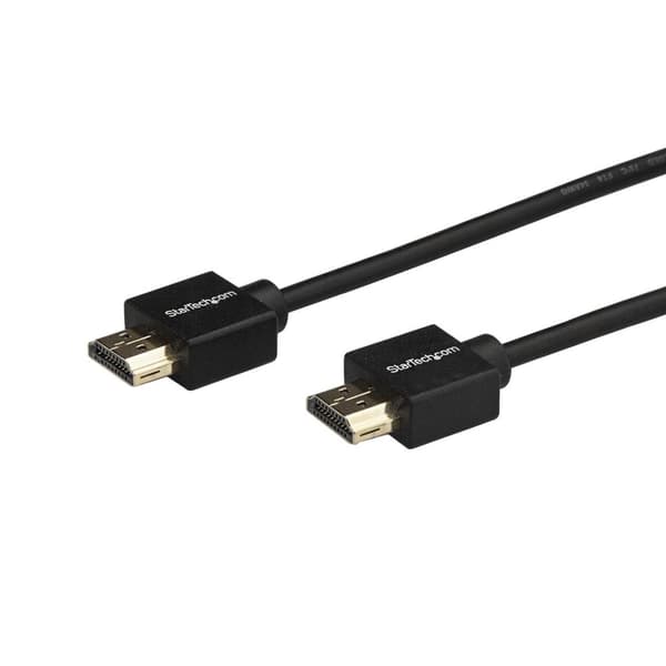StarTech.com Premium højhastigheds HDMI-kabel med klipstik - 4K 60Hz - HDMI-skærm eller tv-kabel - 2m - HDMI-kabel - HDMI (M) til HDMI (M) - 2m - Sort