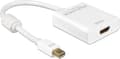 Pikkukuva 1 / 6: DeLOCK Premium Mini DisplayPort 1.2 - HDMI 1.4 aktiivinen sovitin (4K 30 Hz) / valkoinen - 0,20 metriä