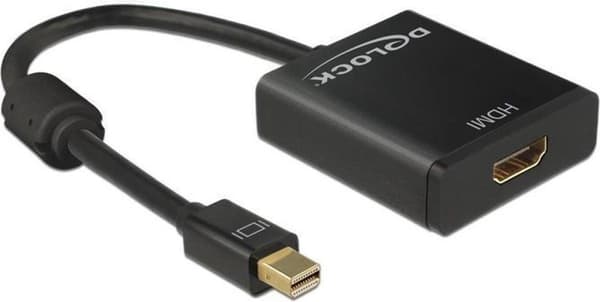 DeLOCK Premium Mini DisplayPort 1.2 till HDMI 1.4 aktiv adapter (4K 30 Hz) / Svart - 0,20 meter
