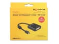 Miniatyrbillede 5 af 7: DeLOCK Premium Mini DisplayPort 1.2 til DVI aktiv adapter (4K 30 Hz) / Sort - 0,20 meter