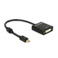 Miniatyrbillede 6 af 7: DeLOCK Premium Mini DisplayPort 1.2 til DVI aktiv adapter (4K 30 Hz) / Sort - 0,20 meter