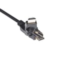 Pikkukuva 3 / 11: club3D HDMI-liitäntäkaapeli 2,00 m CAC-1360 High Speed ​​​​HDMI Ethernetillä, liekinkestävä musta [1x HDMI-pistoke - 1x HDMI-pistoke]