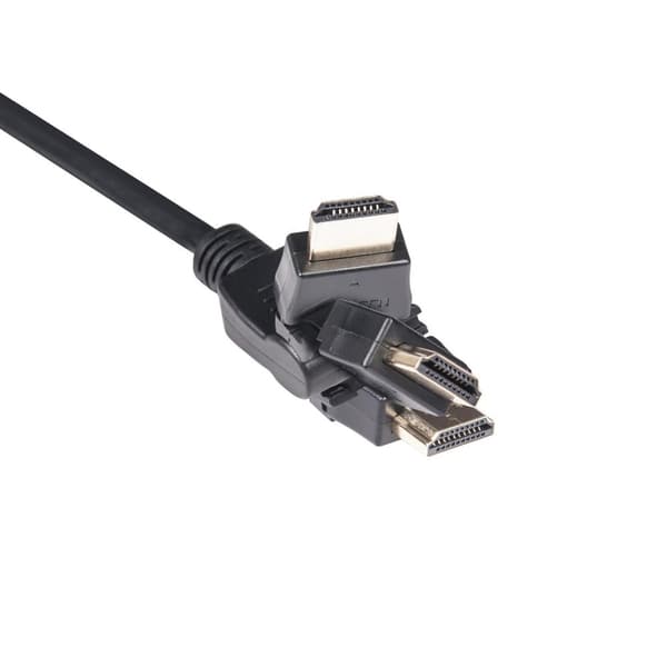 club3D HDMI-liitäntäkaapeli 2,00 m CAC-1360 High Speed ​​​​HDMI Ethernetillä, liekinkestävä musta [1x HDMI-pistoke - 1x HDMI-pistoke]