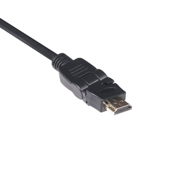 club3D HDMI-liitäntäkaapeli 2,00 m CAC-1360 High Speed ​​​​HDMI Ethernetillä, liekinkestävä musta [1x HDMI-pistoke - 1x HDMI-pistoke]